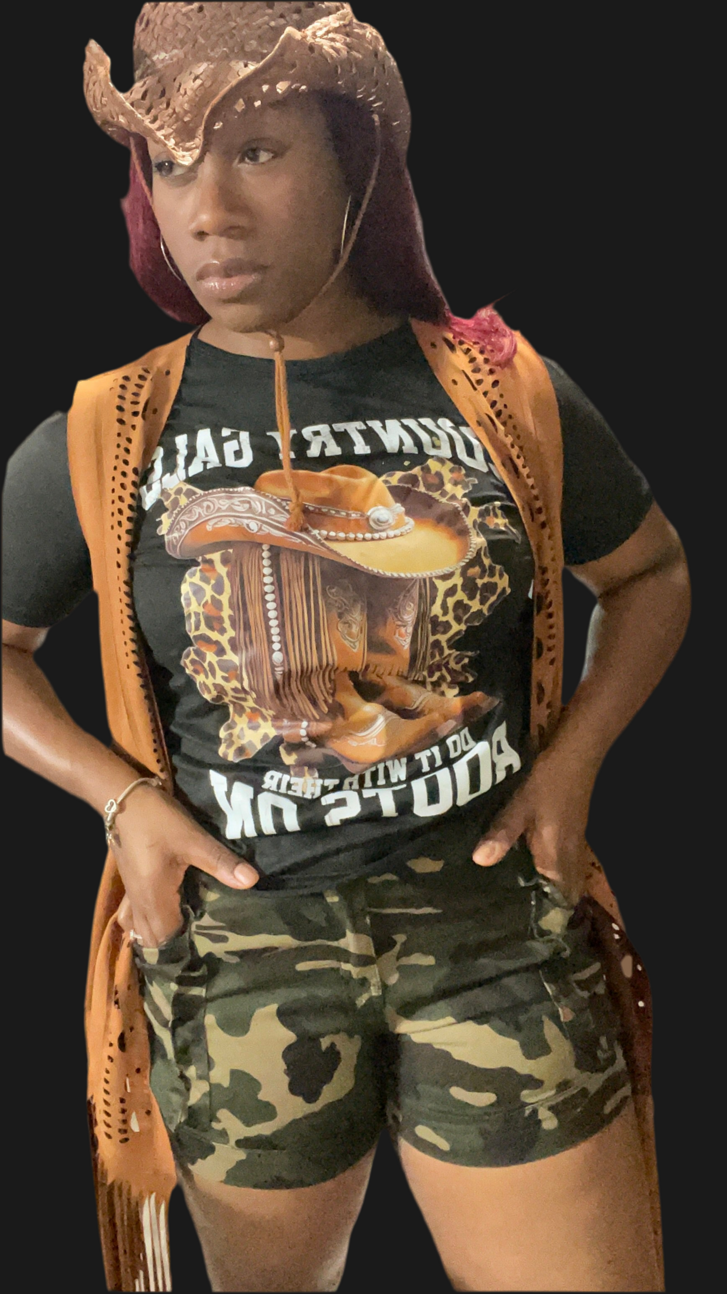 Short Sleeve fitted Country Gal T-Shirt