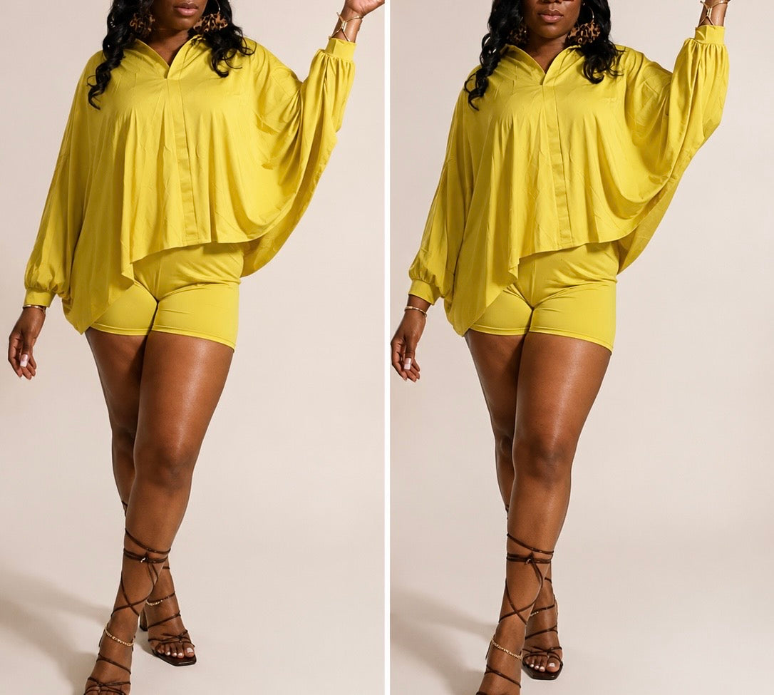 Bat Sleeve Short & Top Set