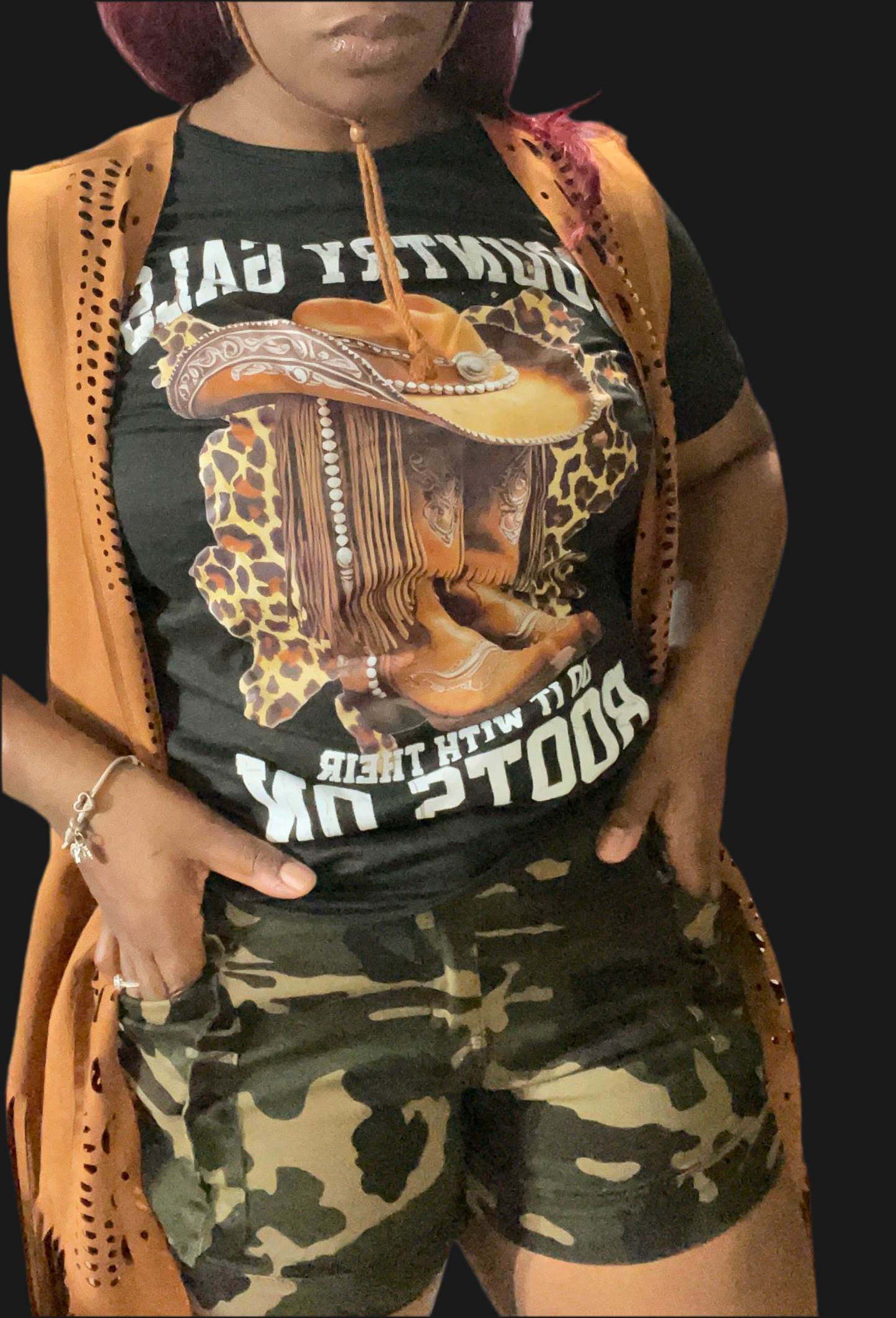 Short Sleeve fitted Country Gal T-Shirt